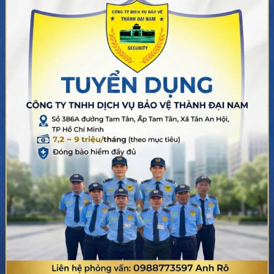 TUYỂN DỤNG NHÂN VIÊN BẢO VỆ