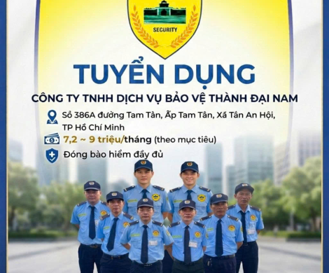 TUYỂN DỤNG NHÂN VIÊN BẢO VỆ